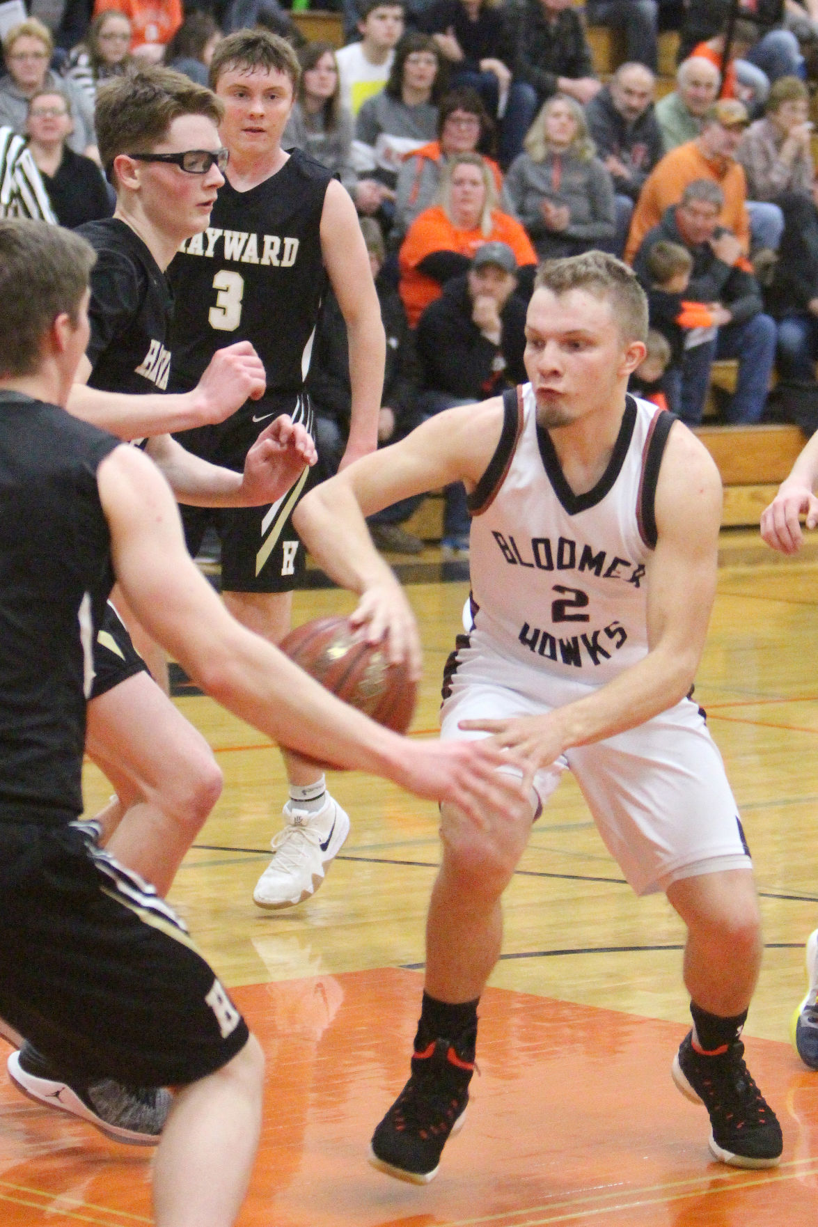 Hayward at Bloomer boys basketball 3-1-19